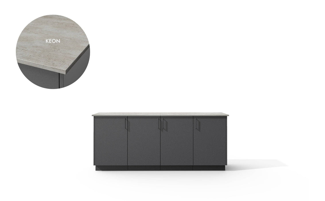 Urban Bonfire Urban Bonfire Equinox Outdoor Kitchen Anthracite / Keon C-EQUINOX-AN-KEON Barbecue Finished - Gas