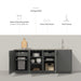 Urban Bonfire Urban Bonfire Equinox Outdoor Kitchen Barbecue Finished - Gas