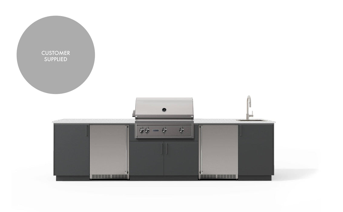 Urban Bonfire Urban Bonfire Fresco 36 Outdoor Kitchen Anthracite / I will supply my own countertop C-FRESCO36-AN Barbecue Finished - Gas