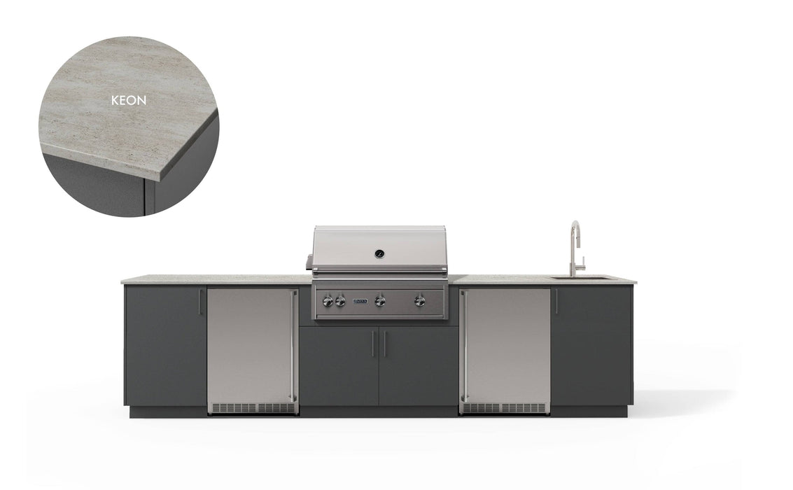 Urban Bonfire Urban Bonfire Fresco 36 Outdoor Kitchen Anthracite / Keon C-FRESCO36-AN-KEON Barbecue Finished - Gas