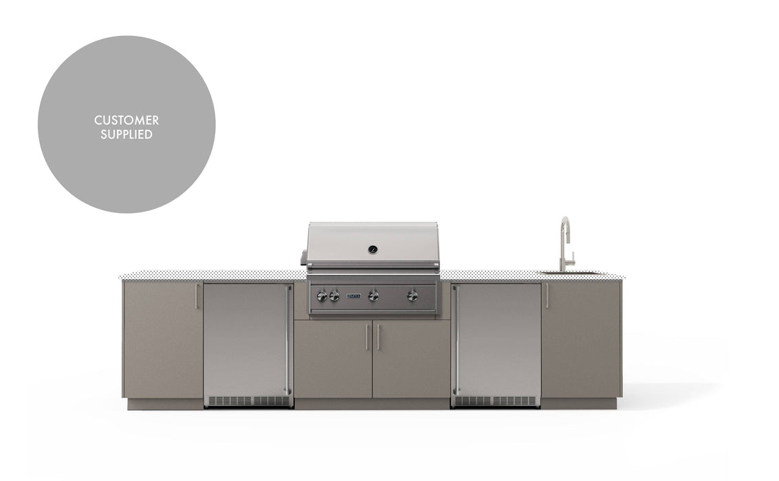 Urban Bonfire Urban Bonfire Fresco 36 Outdoor Kitchen Clay / I will supply my own countertop C-FRESCO36-CL Barbecue Finished - Gas