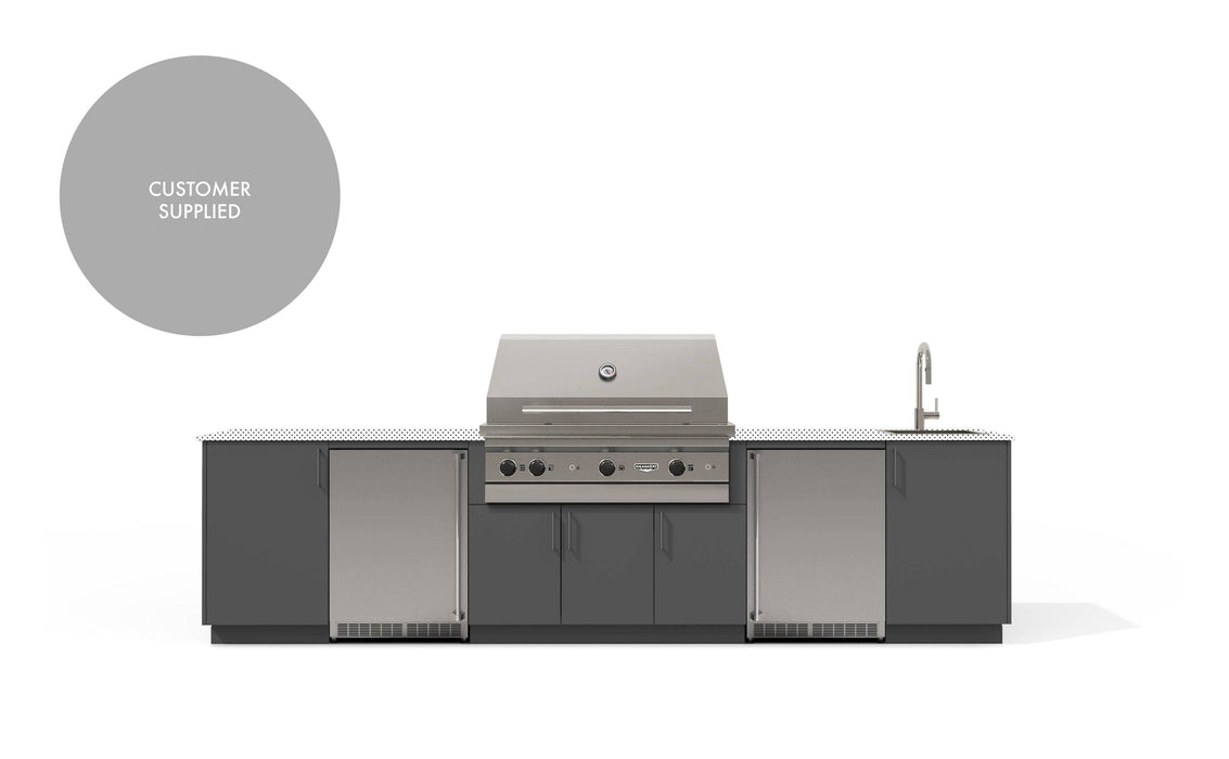 Urban Bonfire Urban Bonfire Fresco 42 Outdoor Kitchen Anthracite / I will supply my own countertop C-FRESCO42-AN Barbecue Finished - Gas