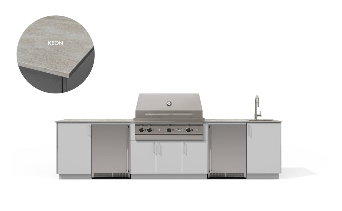 Urban Bonfire Urban Bonfire Fresco 42 Outdoor Kitchen Chantilly / Keon C-FRESCO42-CH-KEON Barbecue Finished - Gas