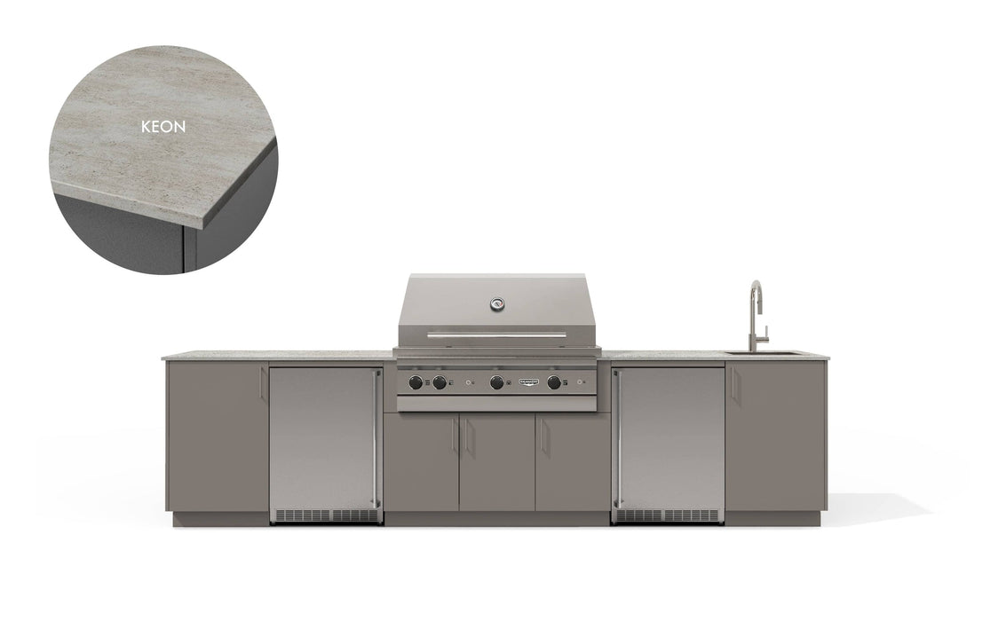 Urban Bonfire Urban Bonfire Fresco 42 Outdoor Kitchen Clay / Keon C-FRESCO42-CL-KEON Barbecue Finished - Gas