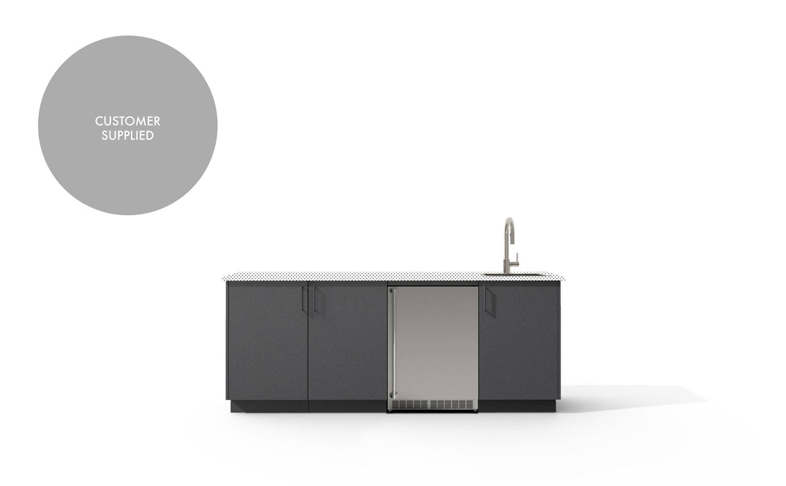 Urban Bonfire Urban Bonfire Lagoon Outdoor Kitchen Anthracite / I will supply my own countertop C-LAGOON-AN Barbecue Finished - Gas