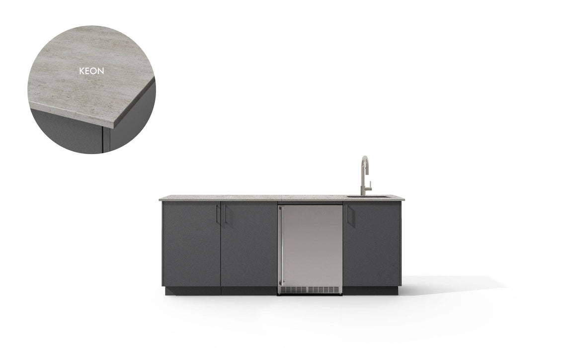 Urban Bonfire Urban Bonfire Lagoon Outdoor Kitchen Anthracite / Keon C-LAGOON-AN-KEON Barbecue Finished - Gas