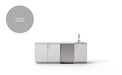 Urban Bonfire Urban Bonfire Lagoon Outdoor Kitchen Chantilly / I will supply my own countertop C-LAGOON-CH Barbecue Finished - Gas