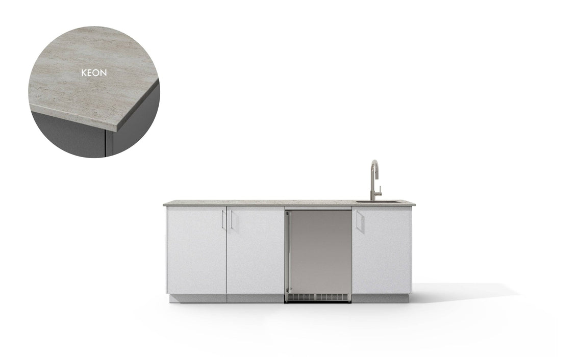Urban Bonfire Urban Bonfire Lagoon Outdoor Kitchen Chantilly / Keon C-LAGOON-CH-KEON Barbecue Finished - Gas
