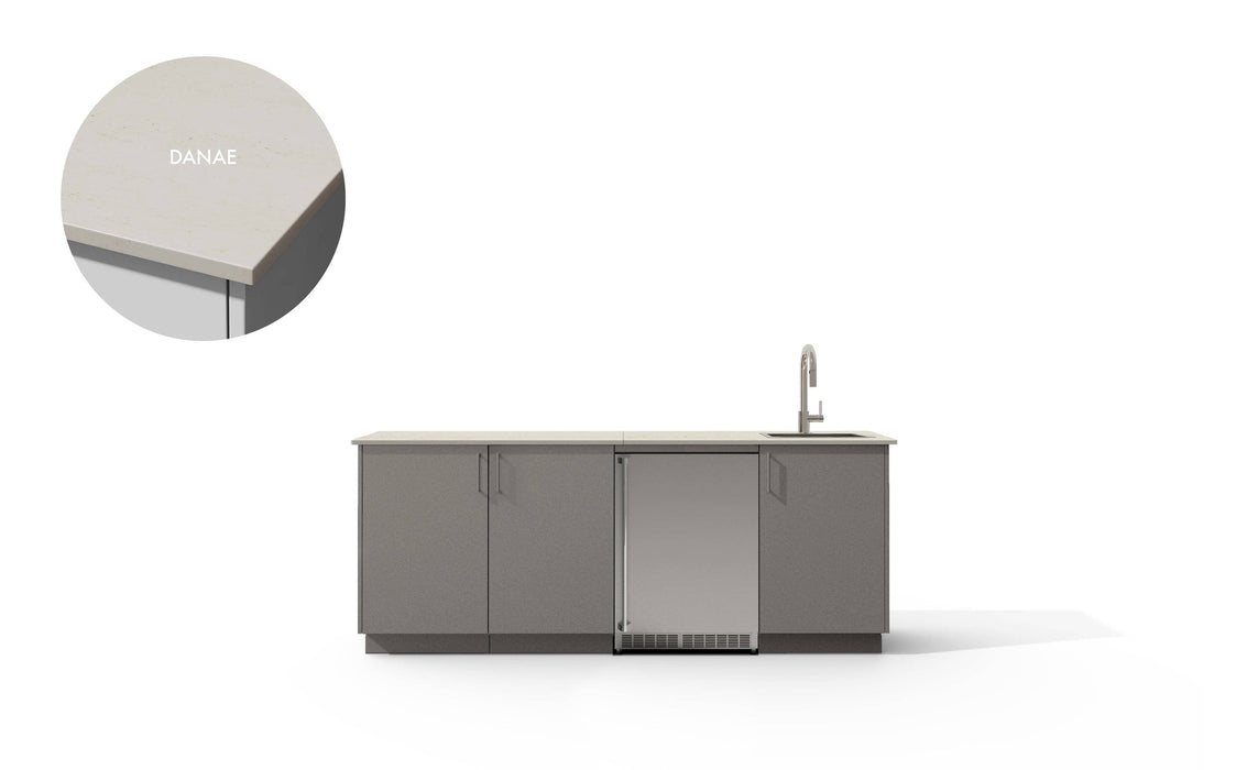 Urban Bonfire Urban Bonfire Lagoon Outdoor Kitchen Clay / Danae C-LAGOON-CL-DANAE Barbecue Finished - Gas