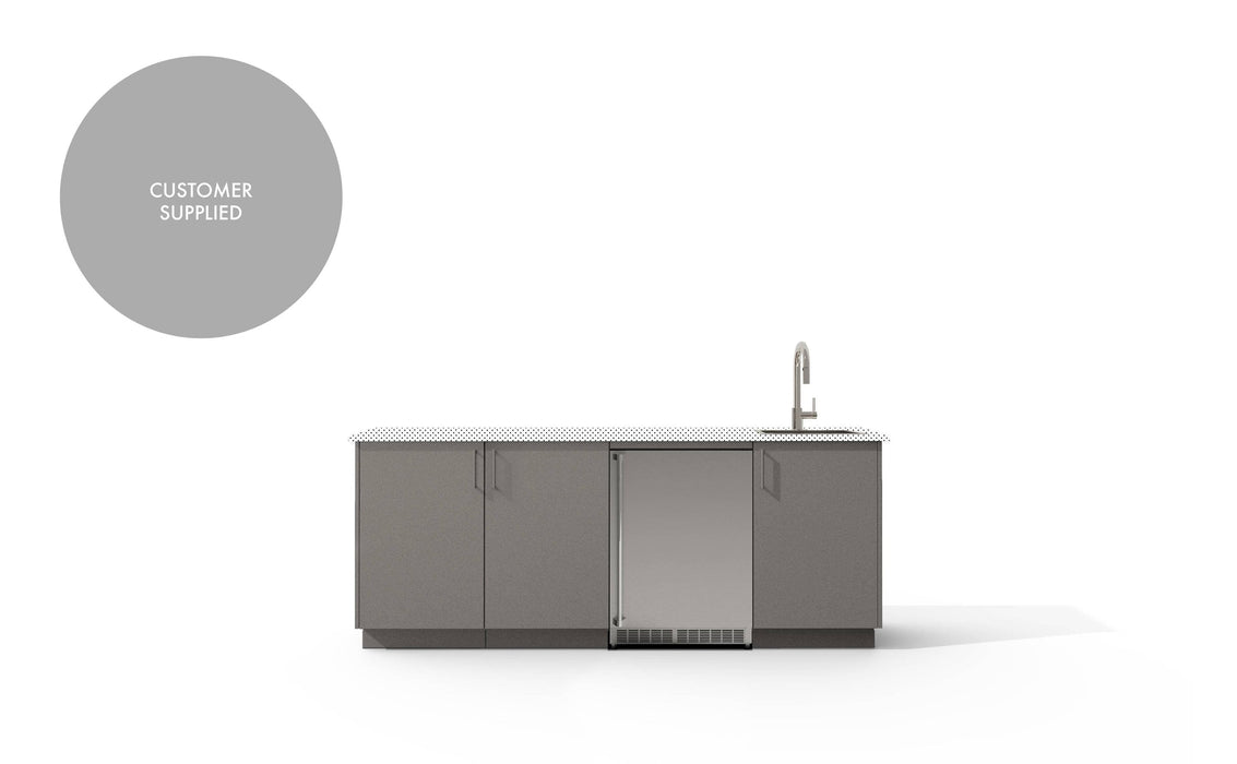 Urban Bonfire Urban Bonfire Lagoon Outdoor Kitchen Clay / I will supply my own countertop C-LAGOON-CL Barbecue Finished - Gas