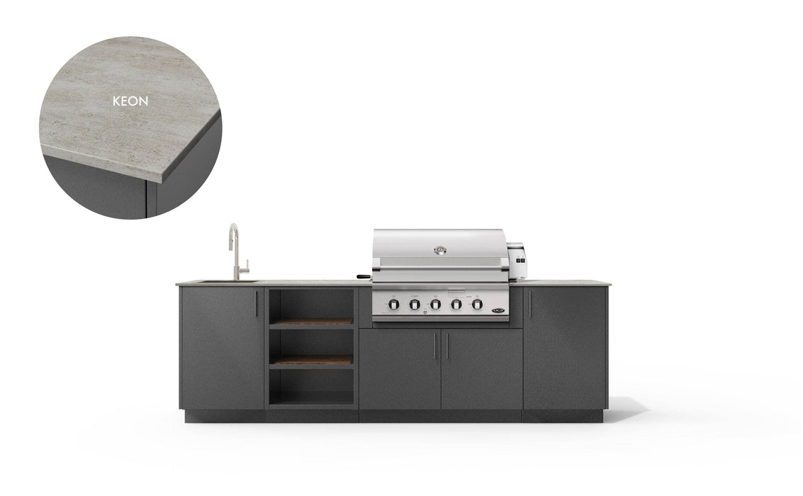 Urban Bonfire Urban Bonfire Meadow 36 Outdoor Kitchen Anthracite / Keon C-MEADOW36-AN-KEON Barbecue Finished - Gas