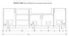 Urban Bonfire Urban Bonfire Meadow 36 Outdoor Kitchen Barbecue Finished - Gas