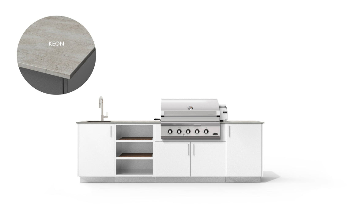 Urban Bonfire Urban Bonfire Meadow 36 Outdoor Kitchen Chantilly / Keon C-MEADOW36-CH-KEON Barbecue Finished - Gas
