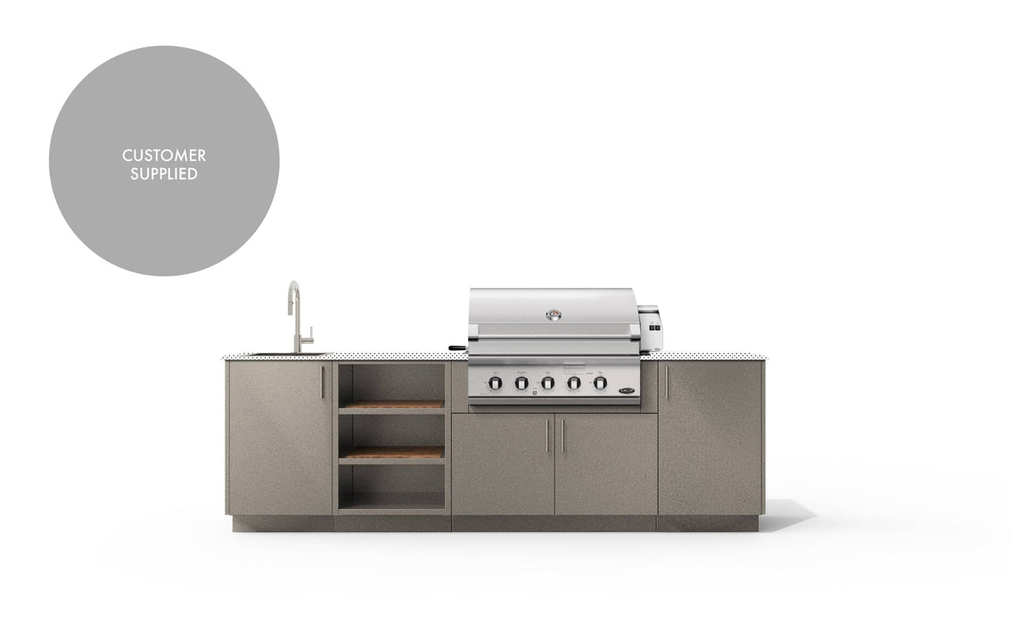 Urban Bonfire Urban Bonfire Meadow 36 Outdoor Kitchen Clay / I will supply my own countertop C-MEADOW36-CL Barbecue Finished - Gas