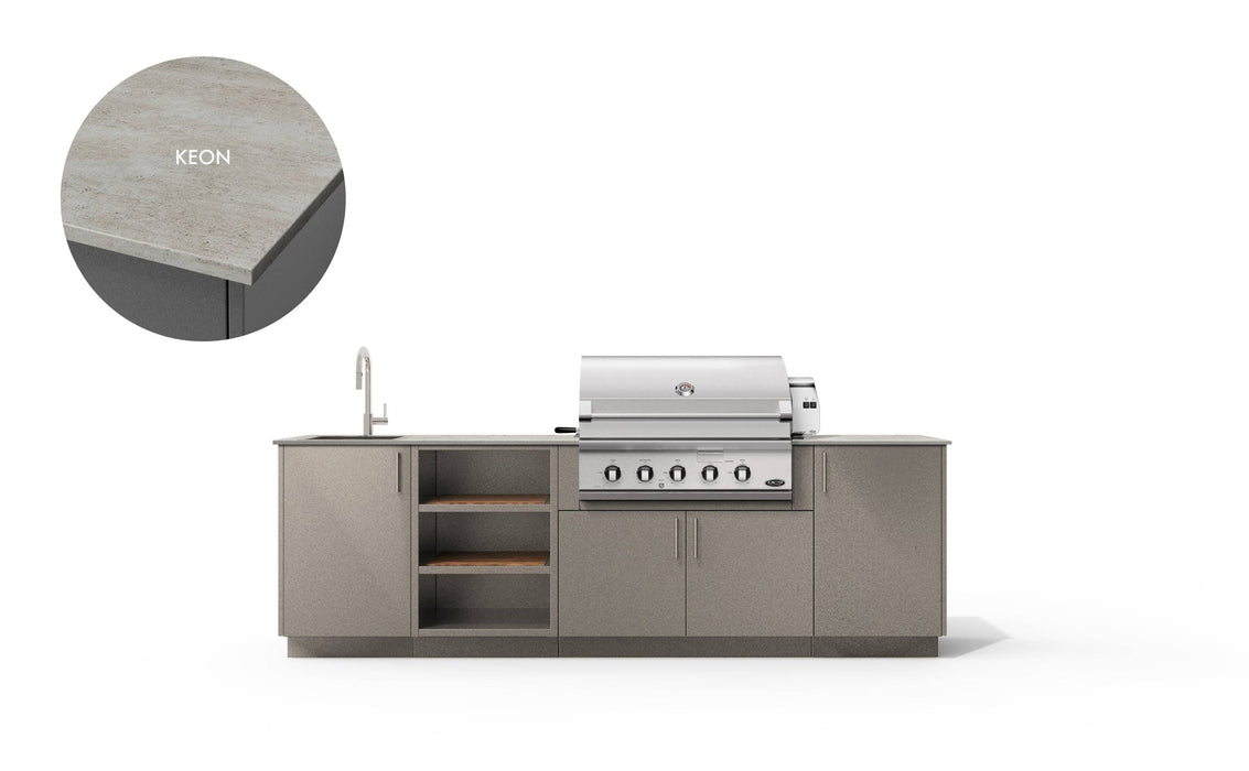 Urban Bonfire Urban Bonfire Meadow 36 Outdoor Kitchen Clay / Keon C-MEADOW36-CL-KEON Barbecue Finished - Gas