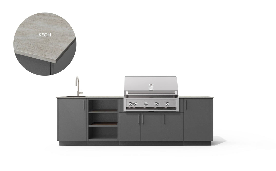 Urban Bonfire Urban Bonfire Meadow 42 Outdoor Kitchen Anthracite / Keon C-MEADOW42-AN-KEON Barbecue Finished - Gas