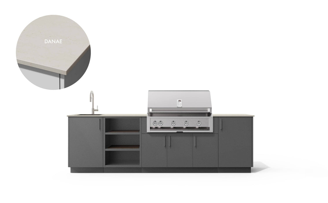Urban Bonfire Urban Bonfire Meadow 42 Outdoor Kitchen Barbecue Finished - Gas