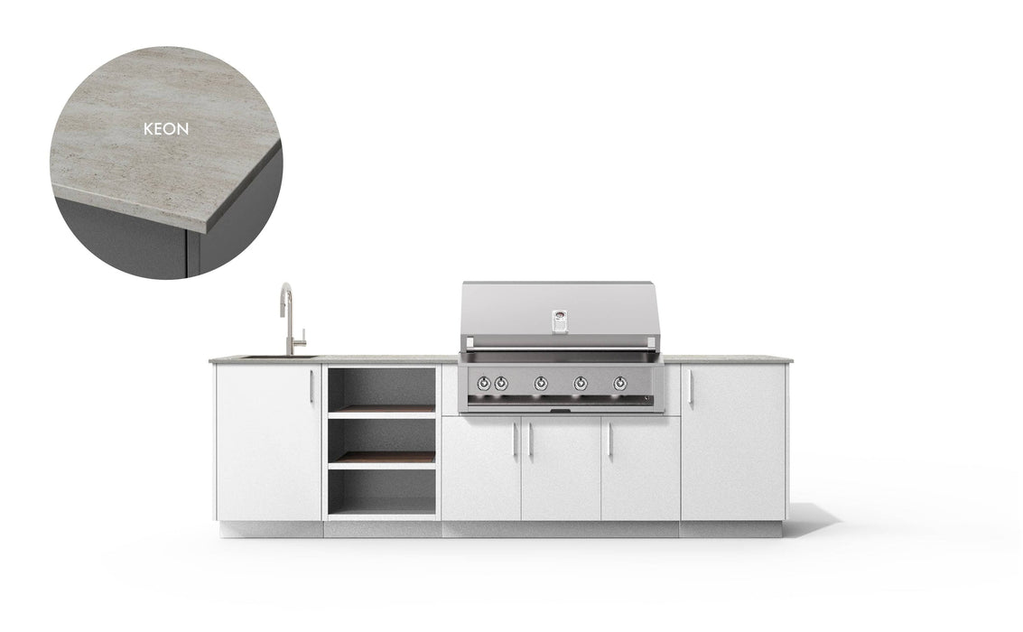 Urban Bonfire Urban Bonfire Meadow 42 Outdoor Kitchen Chantillly / Keon C-MEADOW42-CH-KEON Barbecue Finished - Gas