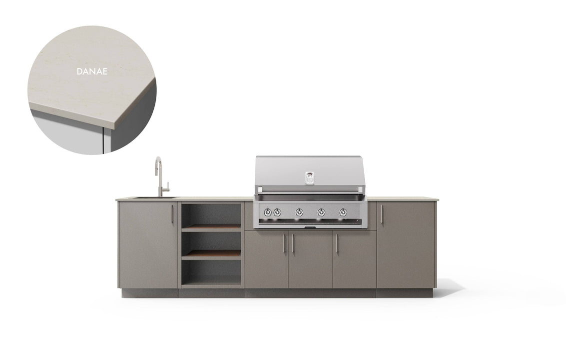 Urban Bonfire Urban Bonfire Meadow 42 Outdoor Kitchen Clay / Danae C-MEADOW42-CL-DANAE Barbecue Finished - Gas