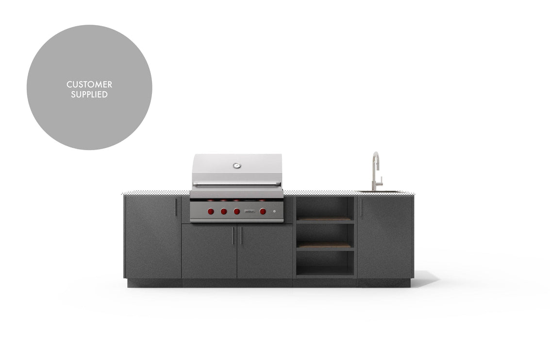 Urban Bonfire Urban Bonfire Mist 36 Outdoor Kitchen Anthracite / I will supply my own countertop C-MIST36-AN Barbecue Finished - Gas