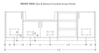 Urban Bonfire Urban Bonfire Mist 36 Outdoor Kitchen Barbecue Finished - Gas