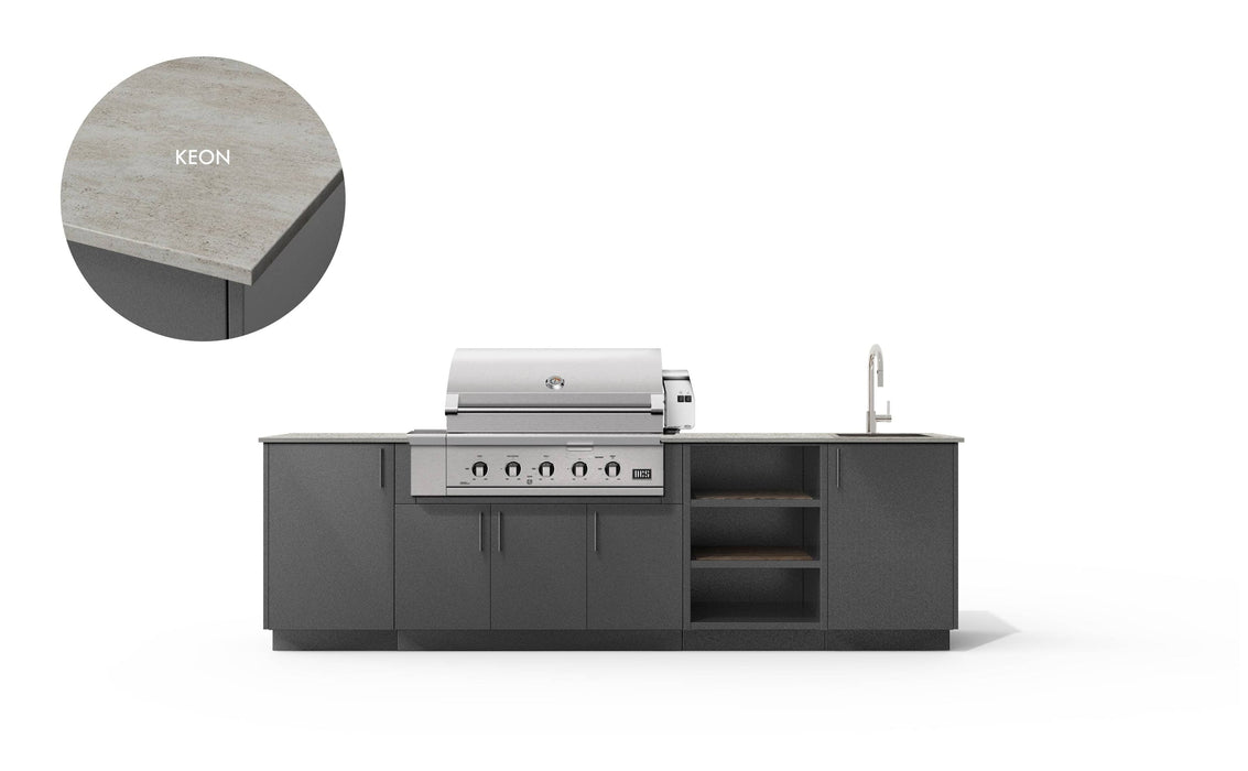 Urban Bonfire Urban Bonfire Mist 42 Outdoor Kitchen Anthracite / Keon C-MIST42-AN-KEON Barbecue Finished - Gas