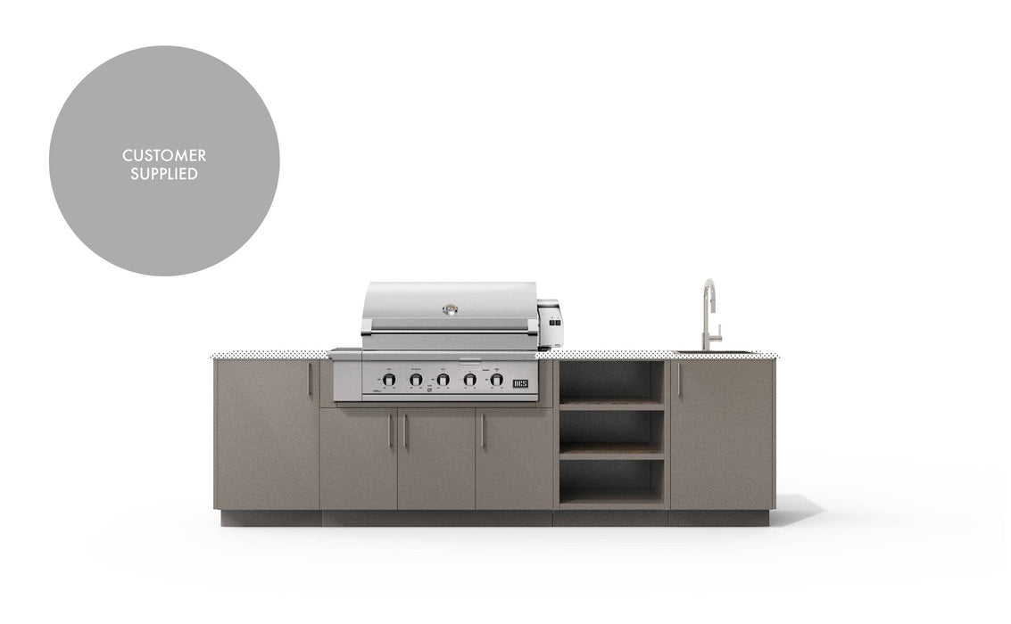 Urban Bonfire Urban Bonfire Mist 42 Outdoor Kitchen Clay / I will supply my own countertop C-MIST42-CL Barbecue Finished - Gas