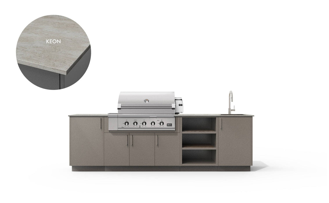 Urban Bonfire Urban Bonfire Mist 42 Outdoor Kitchen Clay / Keon C-MIST42-CL-KEON Barbecue Finished - Gas