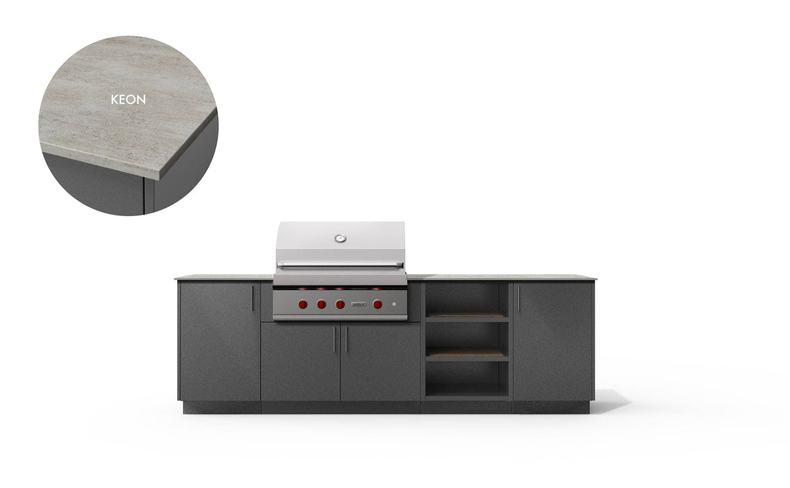 Urban Bonfire Urban Bonfire Prairie 36 Outdoor Kitchen Anthracite / Keon C-PRAIRIE36-AN-KEON Barbecue Finished - Gas