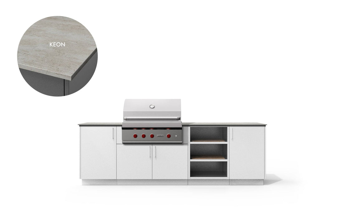 Urban Bonfire Urban Bonfire Prairie 36 Outdoor Kitchen Chantilly / Keon C-PRAIRIE36-CH-KEON Barbecue Finished - Gas