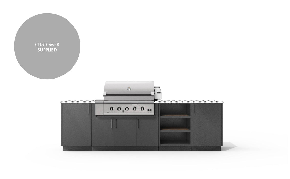 Urban Bonfire Urban Bonfire Prairie 42 Outdoor Kitchen Anthracite / I will supply my own countertop C-PRAIRIE42-AN Barbecue Finished - Gas