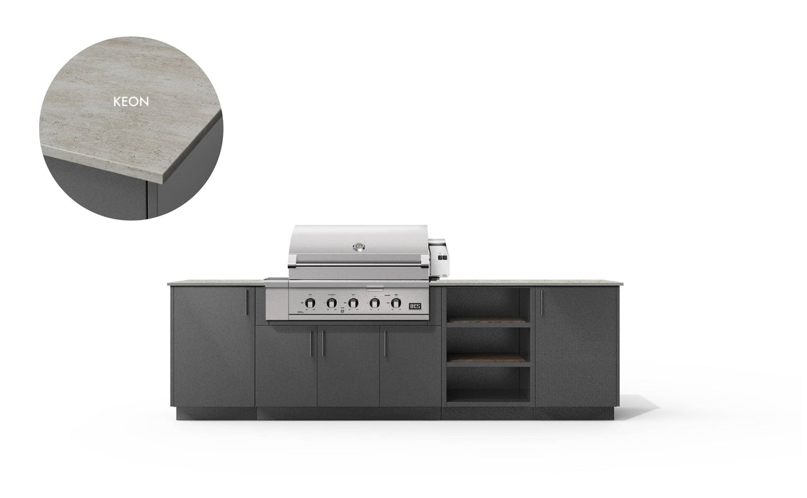 Urban Bonfire Urban Bonfire Prairie 42 Outdoor Kitchen Anthracite / Keon C-PRAIRIE42-AN-KEON Barbecue Finished - Gas