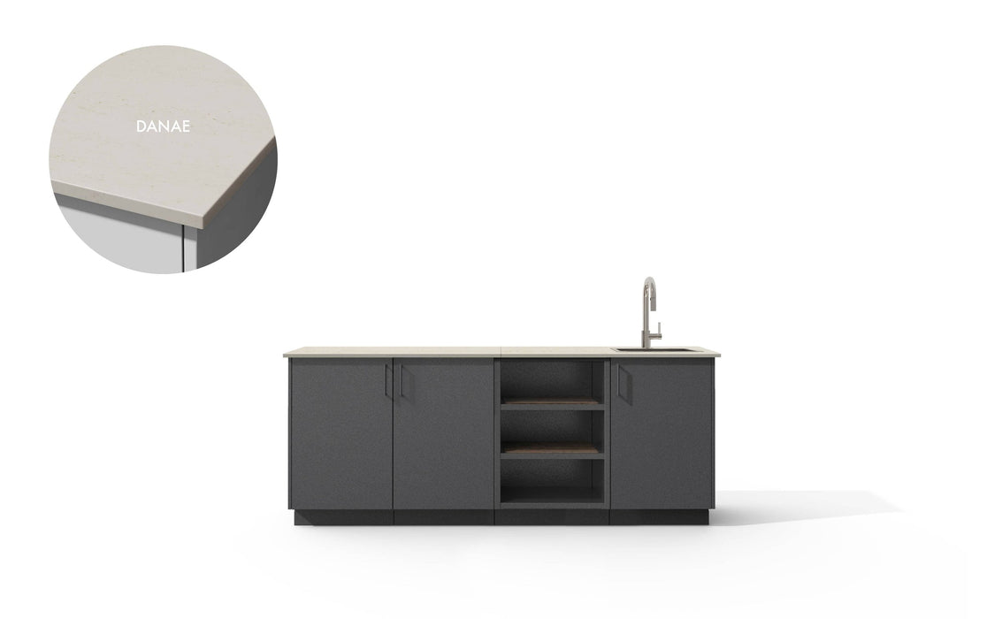 Urban Bonfire Urban Bonfire Reef Outdoor Kitchen Anthracite / Danae C-REEF-AN-DANAE Barbecue Finished - Gas