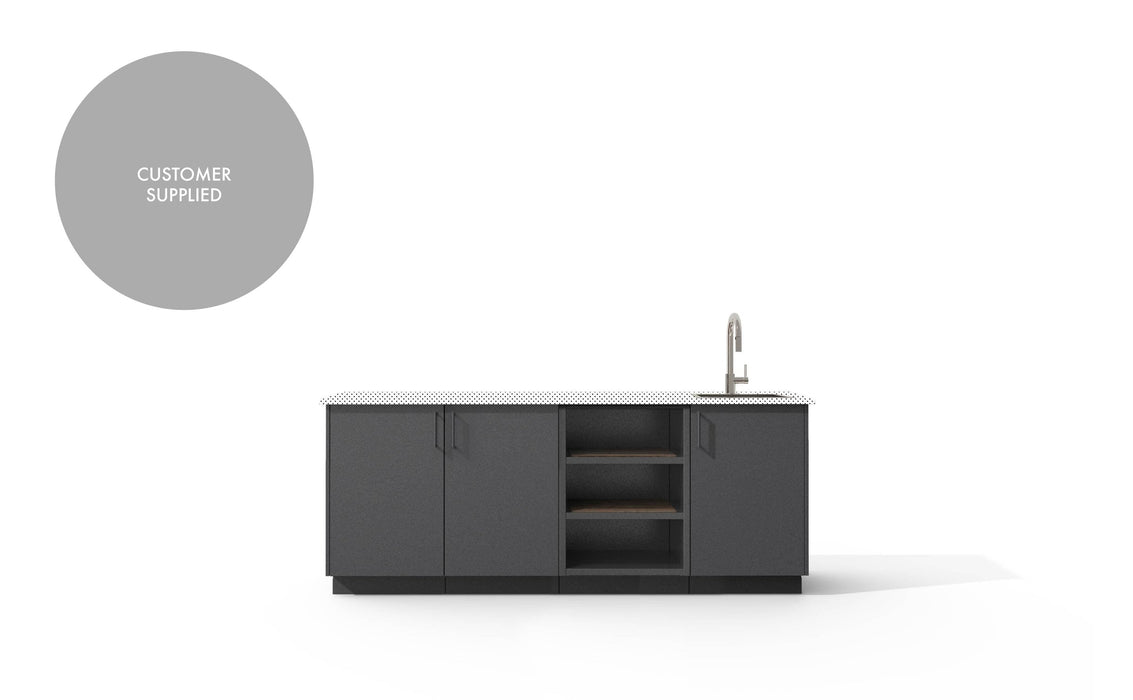 Urban Bonfire Urban Bonfire Reef Outdoor Kitchen Anthracite / I will supply my own countertop C-REEF-AN Barbecue Finished - Gas