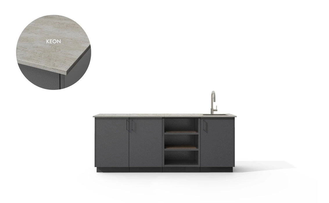 Urban Bonfire Urban Bonfire Reef Outdoor Kitchen Anthracite / Keon C-REEF-AN-KEON Barbecue Finished - Gas