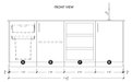 Urban Bonfire Urban Bonfire Reef Outdoor Kitchen Barbecue Finished - Gas