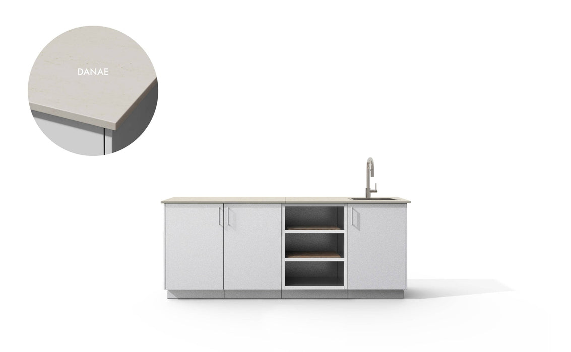 Urban Bonfire Urban Bonfire Reef Outdoor Kitchen Chantilly / Danae C-REEF-CH-DANAE Barbecue Finished - Gas