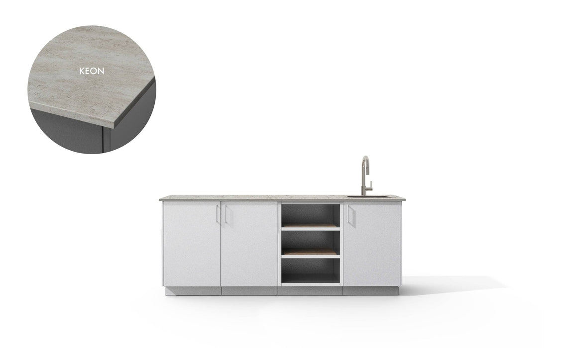 Urban Bonfire Urban Bonfire Reef Outdoor Kitchen Chantilly / Keon C-REEF-CH-KEON Barbecue Finished - Gas