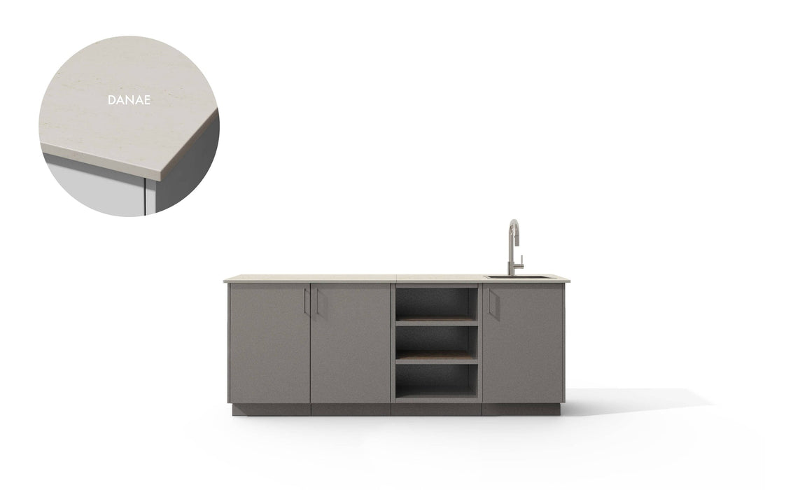 Urban Bonfire Urban Bonfire Reef Outdoor Kitchen Clay / Danae C-REEF-CL-DANAE Barbecue Finished - Gas