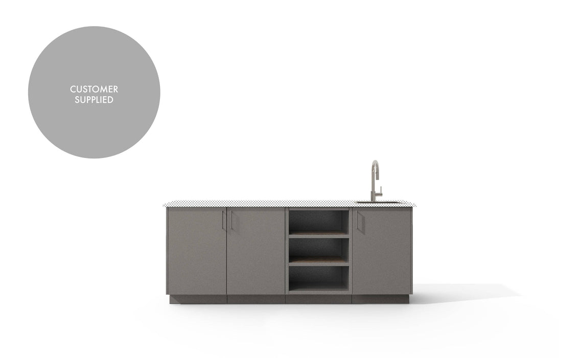 Urban Bonfire Urban Bonfire Reef Outdoor Kitchen Clay / I will supply my own countertop C-REEF-CL Barbecue Finished - Gas
