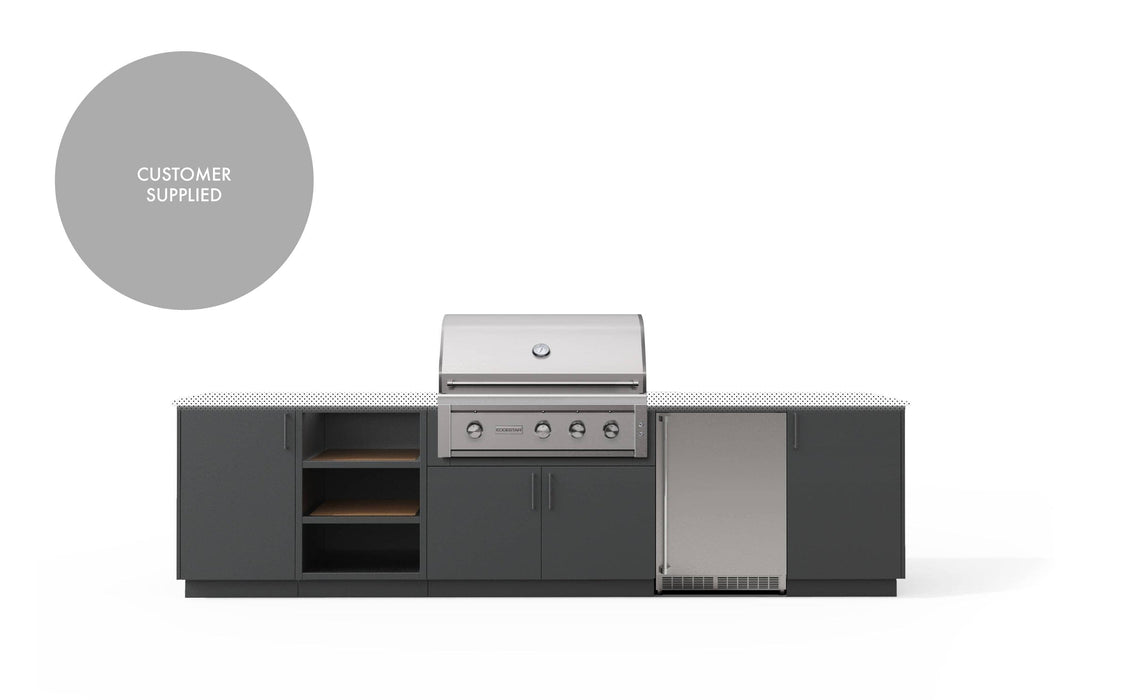 Urban Bonfire Urban Bonfire Ridge 36 Outdoor Kitchen Anthracite / I will supply my own countertop C-RIDGE36-AN Barbecue Finished - Gas