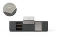 Urban Bonfire Urban Bonfire Ridge 36 Outdoor Kitchen Anthracite / Keon C-RIDGE36-AN-KEON Barbecue Finished - Gas