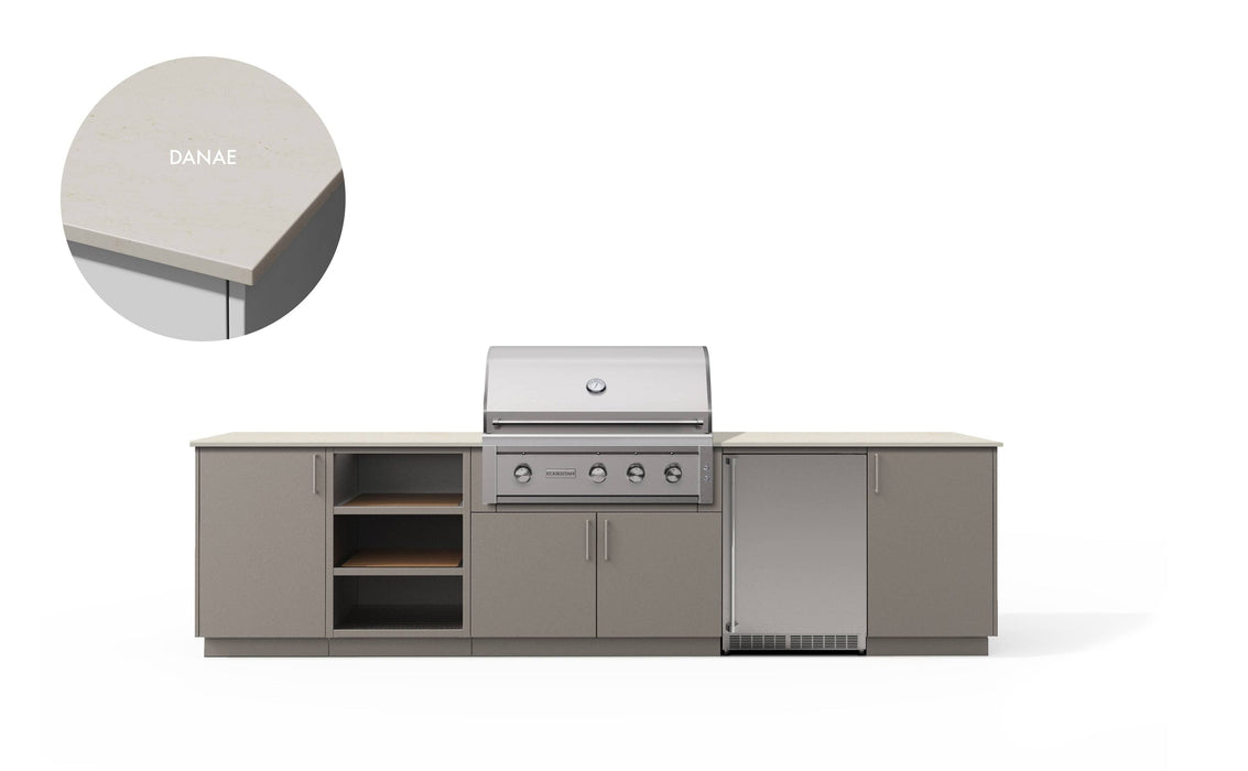 Urban Bonfire Urban Bonfire Ridge 36 Outdoor Kitchen Clay / Danae C-RIDGE36-CL-DANAE Barbecue Finished - Gas