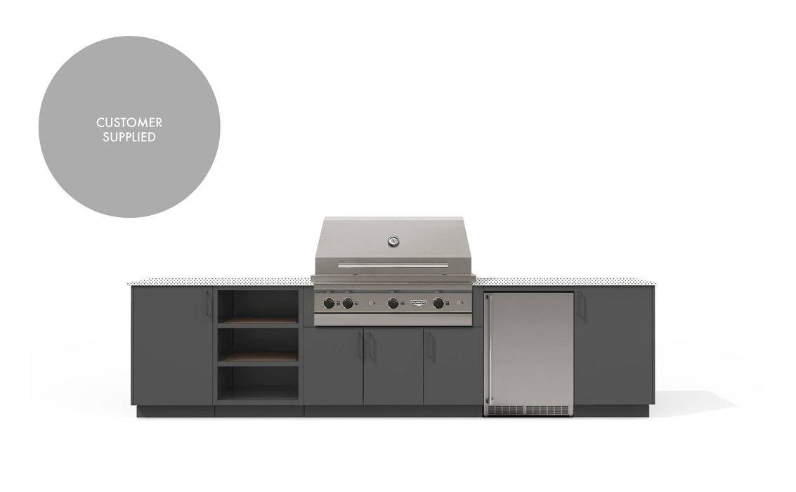 Urban Bonfire Urban Bonfire Ridge 42 Outdoor Kitchen Anthracite / I will supply my own countertop C-RIDGE42-AN Barbecue Finished - Gas