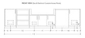Urban Bonfire Urban Bonfire Ridge 42 Outdoor Kitchen Barbecue Finished - Gas