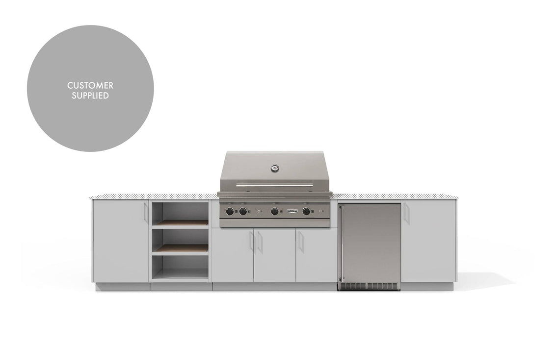 Urban Bonfire Urban Bonfire Ridge 42 Outdoor Kitchen Chantilly / I will supply my own countertop C-RIDGE42-CH Barbecue Finished - Gas