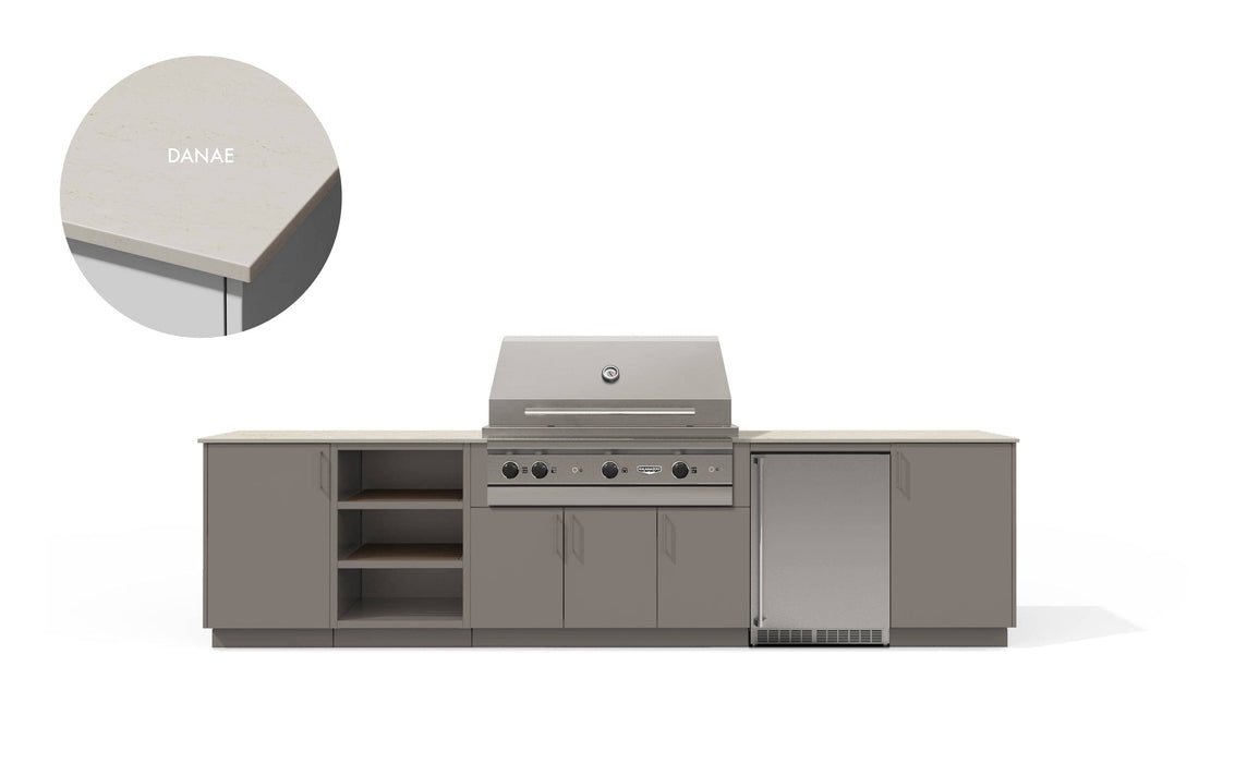 Urban Bonfire Urban Bonfire Ridge 42 Outdoor Kitchen Clay / Danae C-RIDGE42-CL-DANAE Barbecue Finished - Gas