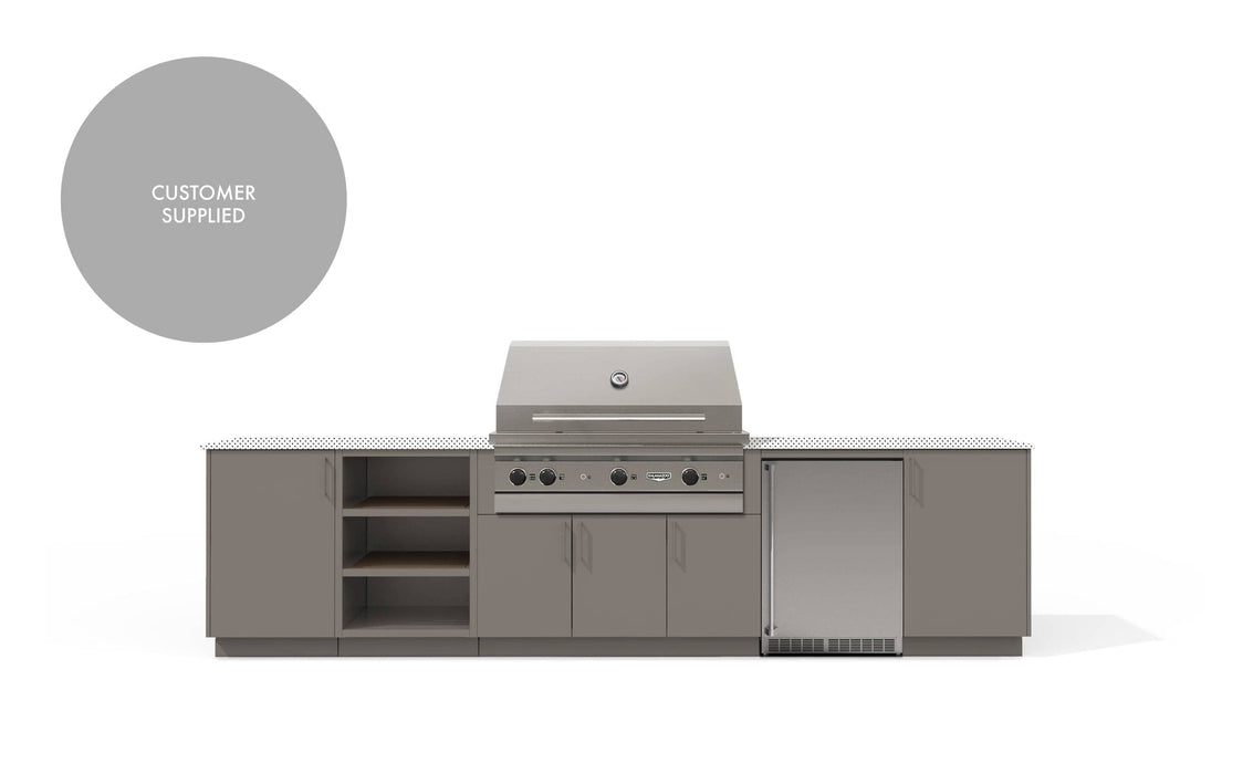 Urban Bonfire Urban Bonfire Ridge 42 Outdoor Kitchen Clay / I will supply my own countertop C-RIDGE42-CL Barbecue Finished - Gas