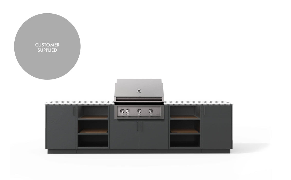 Urban Bonfire Urban Bonfire Savannah 36 Outdoor Kitchen Anthracite / I will supply my own countertop C-SAVANNAH36-AN Barbecue Finished - Gas