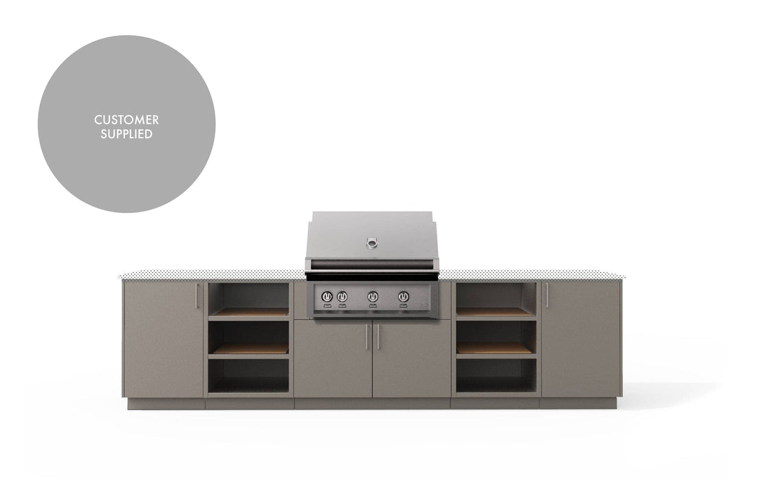 Urban Bonfire Urban Bonfire Savannah 36 Outdoor Kitchen Clay / I will supply my own countertop C-SAVANNAH36-CL Barbecue Finished - Gas